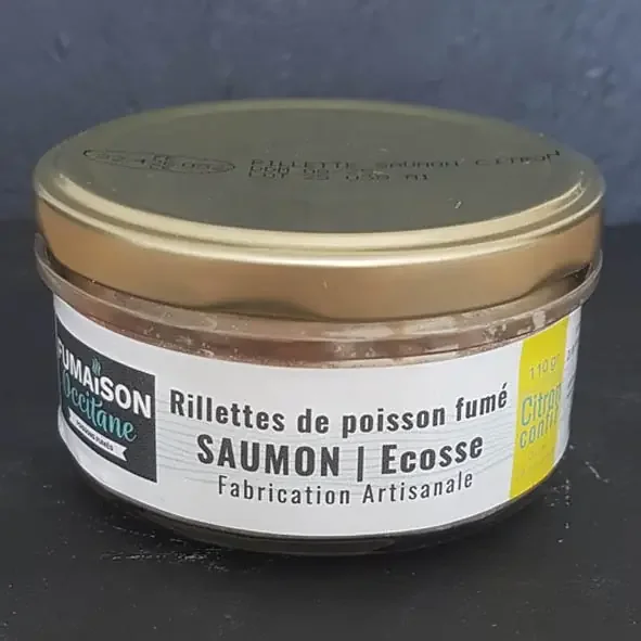 2 RILLETTES DE SAUMON FUME AU CITRON CONFIT
