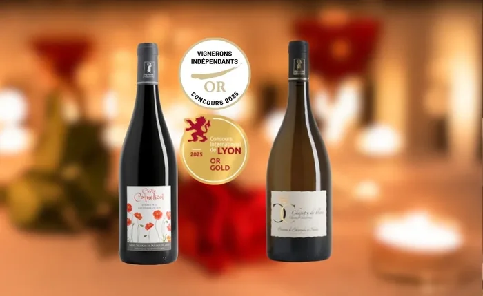 À deux c’est mieux – Coffret Duo vin de Loire Rouge et Blanc aromatique pour couple – 2 x 75 cl