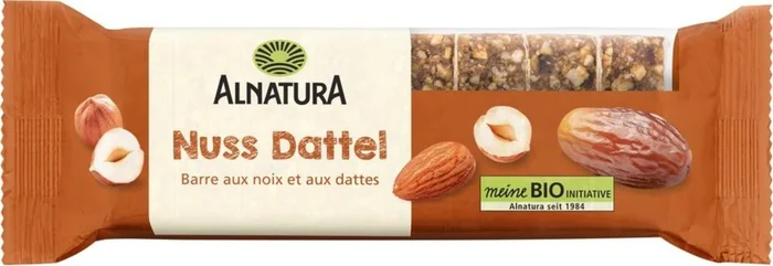 Alnatura Barre aux Noix et aux Dattes Bio, 75 g
