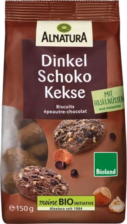 Alnatura Biscuits Bio Épeautre & Chocolat, 150 g