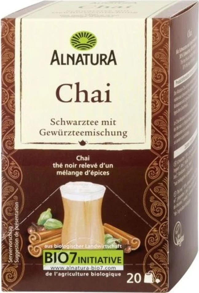 Alnatura Chai Bio – Thé Noir Épicé, 40 g