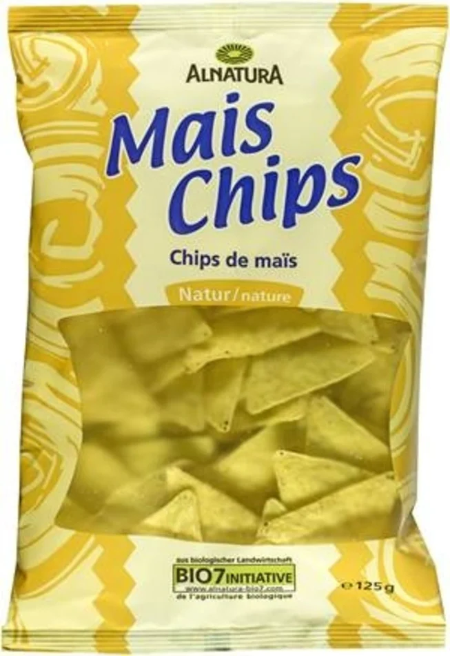 Alnatura Chips de Maïs Bio – Nature, 125 g