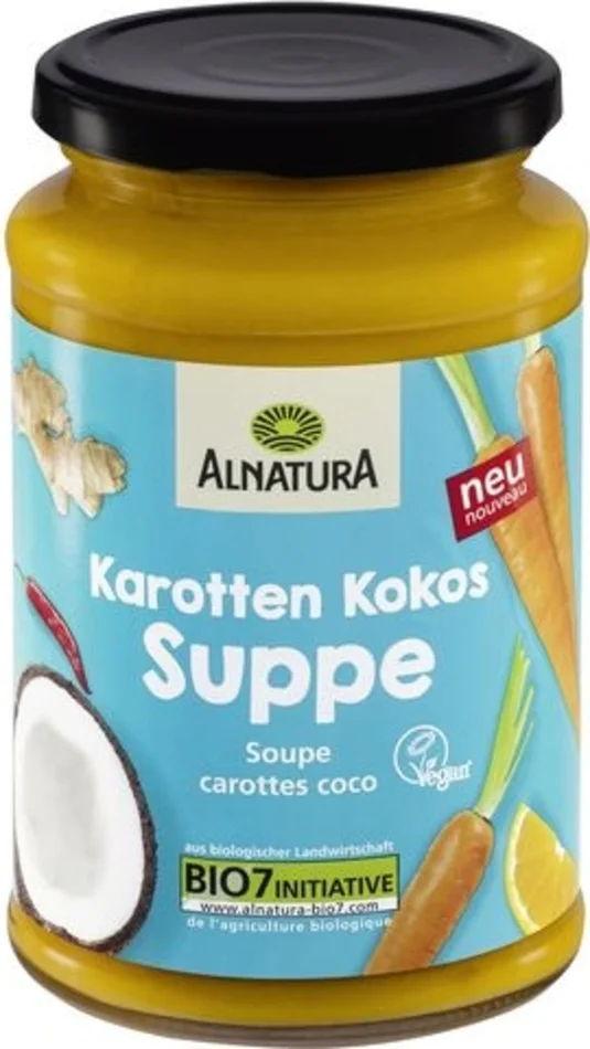 Alnatura Soupe Carottes Coco Bio, 375 ml