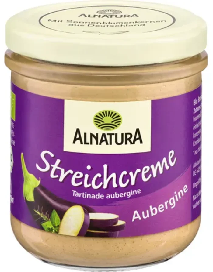 Alnatura Tartinade Bio – Aubergines, 180 g