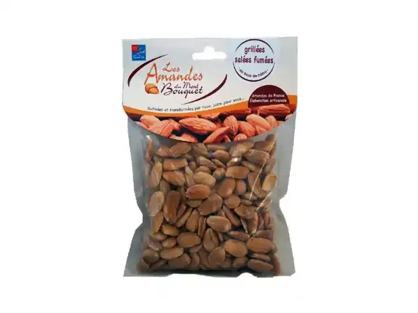Amandes grillées salées fumées 200g