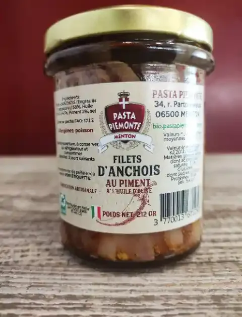 Anchois au Piment en Huile d‘Olive