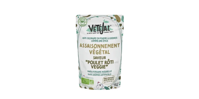 Assaisonnement végétal saveur Poulet rôti veggie 75 g BIO – VETEJAL