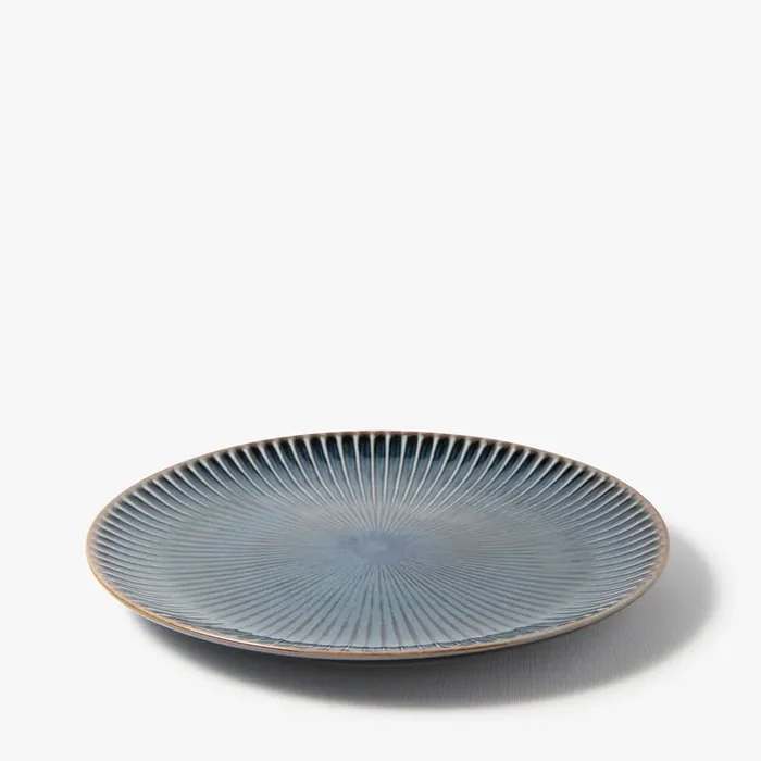 Assiette bleu nuit striée Ø 240mm ⋅ Sopha