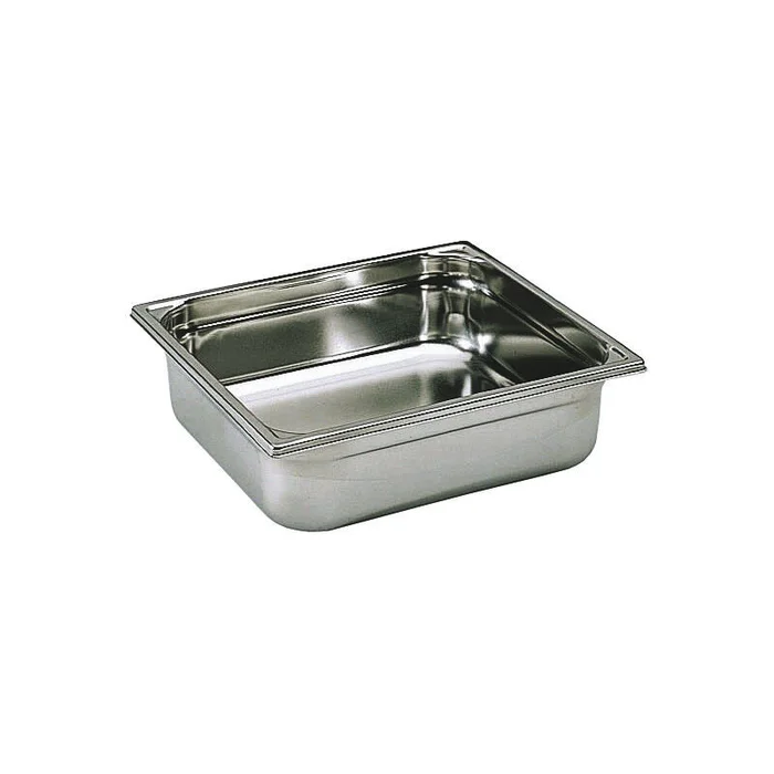 Bac gastronorme plein inox – sans anse – GN 2/3 profondeur 200 cm