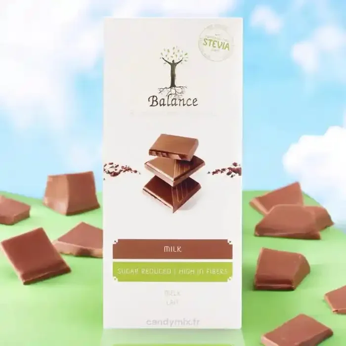 Balance Tablette de chocolat au lait Stevia