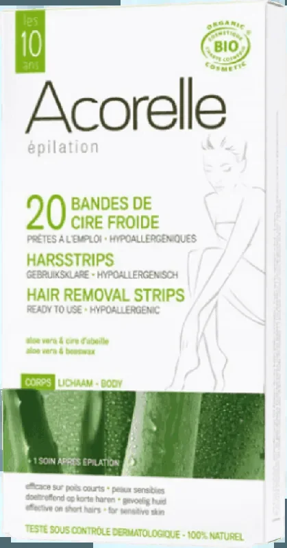 Bandes de Cire Froide Corps Bio