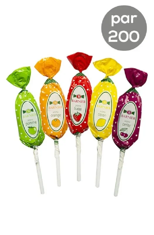 BARNIER – SUCETTES FRUITS ASSORTIS 15G x200