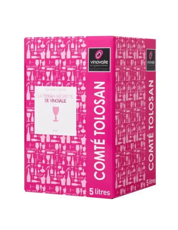 BIB de vin rosé 5 litres – IGP Comté Tolosan Rosé
