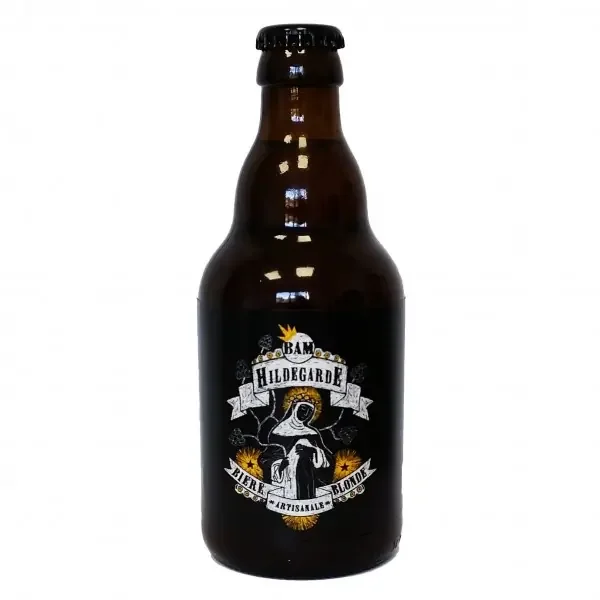 Bière blonde Hildegarde artisanale du Périgord Brasserie BAM, 33cl