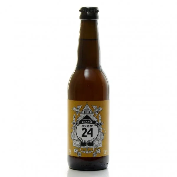 Bière Brassée 24 blonde l&rsquo;Adorée Brasserie Artisanale de Sarlat 33cl