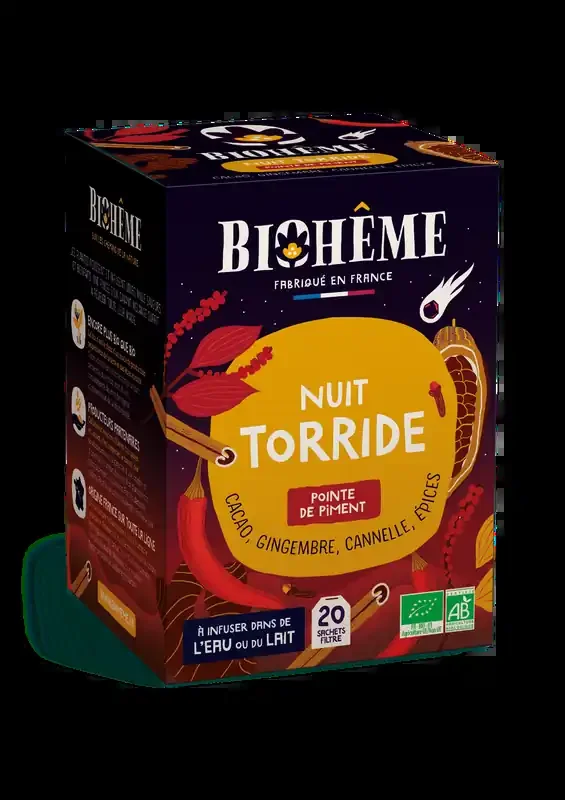 Biohême — Infusion nuit torride – 20 infusettes