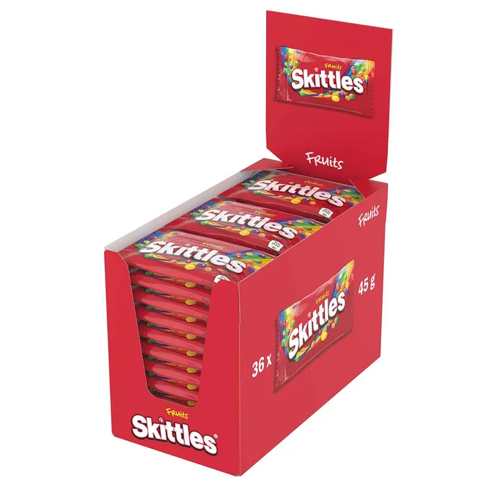 Bonbon Skittles Fruits 45 gr – Boite de 36 paquets