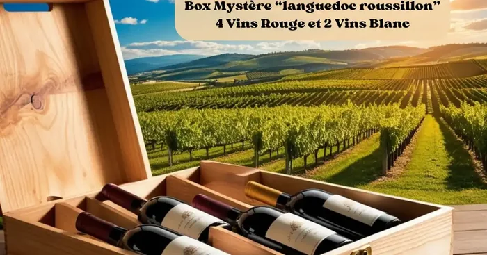Box Mystère Languedoc-Roussillon 4 bouteilles de vin rouge et 2 bouteilles de vin blanc (-15%)