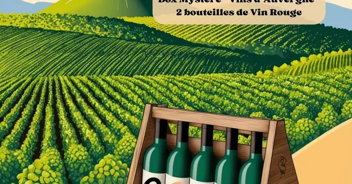 Box Mystère « Vin d’Auvergne » 2 bouteilles de vin rouge (-10%)