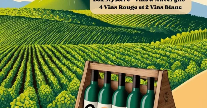 Box Mystère « Vin d’Auvergne » 4 bouteilles de vin rouge et 2 bouteilles de vin blanc (-15%)