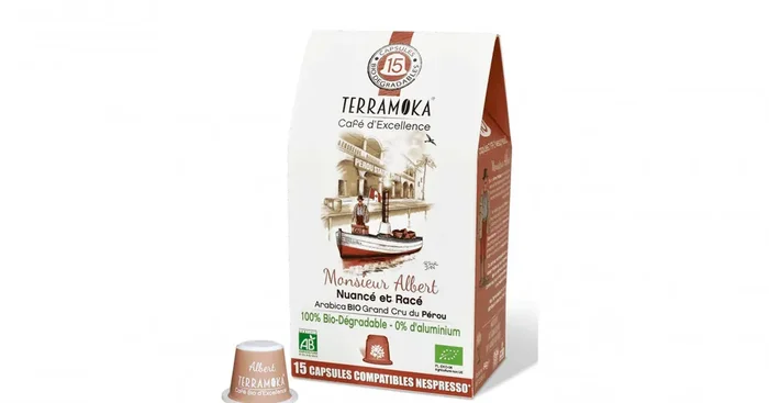 Café ALBERT x15 capsules Home Compost type Nespresso