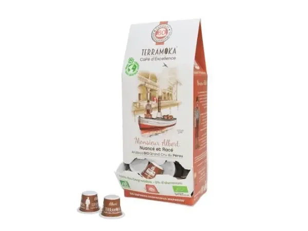 Café ALBERT x60 capsules Home Compost type Nespresso