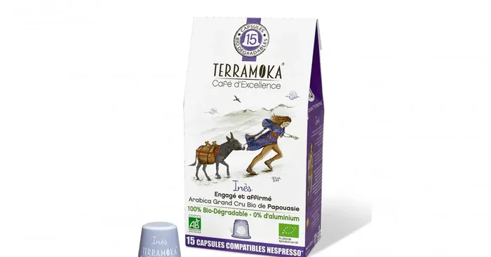 Café INES x15 capsules Home Compost type Nespresso