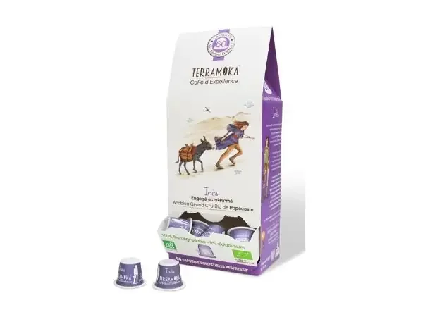 Café INES x60 capsules Home Compost type Nespresso