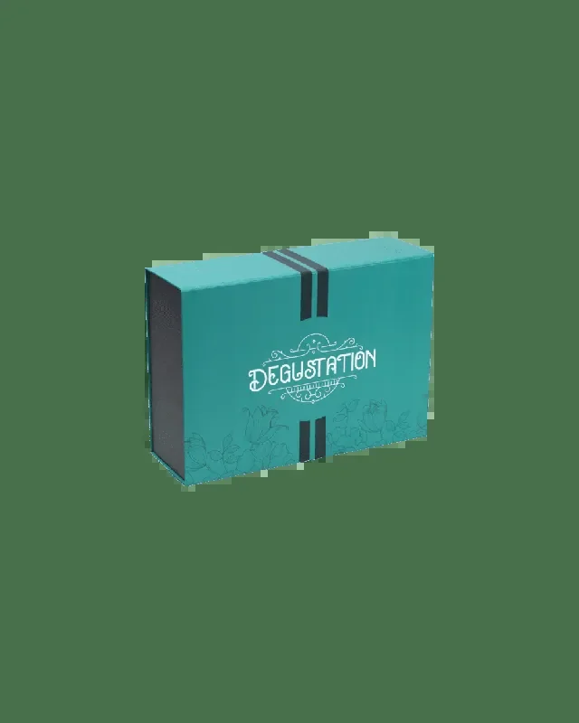 Coffret Dégustation vert, carton recyclé