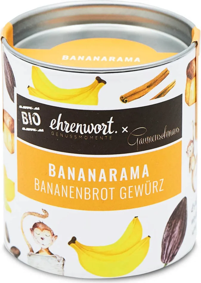 Ehrenwort Mélange d&rsquo;Épices Bio pour Banana Bread « Bananarama », 60 g
