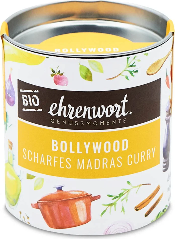 Ehrenwort Mélange d&rsquo;Épices Bio pour Curry de Madrás « Bollywood », 40 g
