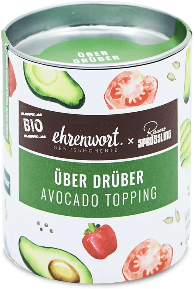 Ehrenwort Topping Bio pour Avocat « Über Drüber », 50 g