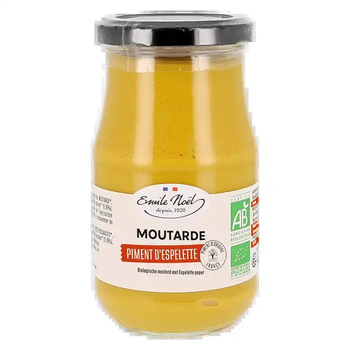 Émile Noël — Moutarde aux piments d‘espelette – 200 g