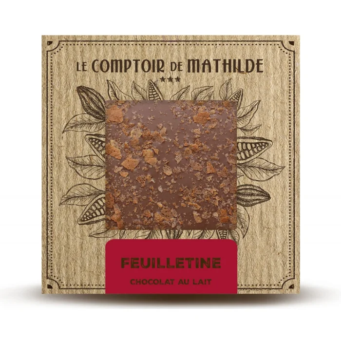 Feuilletine – Tablette Chocolat au Lait – 80g