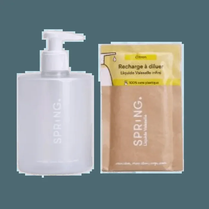 Flacon Liquide Vaisselle + Recharge Poudre Citron