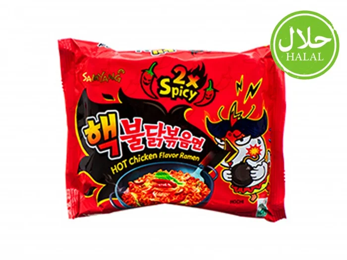“HALAL”Hot chicken ramen EXTRME HOT Samyang KR 140g*5p