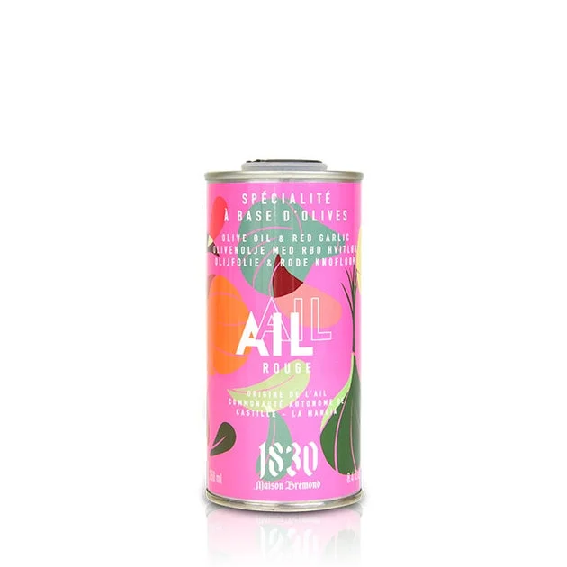 Huile d&rsquo;Olive Extra Vierge aromatisée à l&rsquo;Ail Rouge