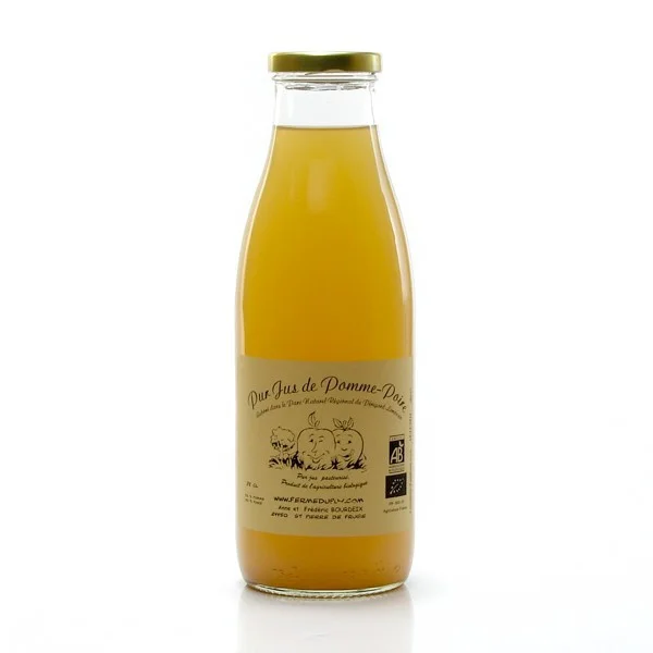 Jus de pomme poire bio de dordogne 75cl