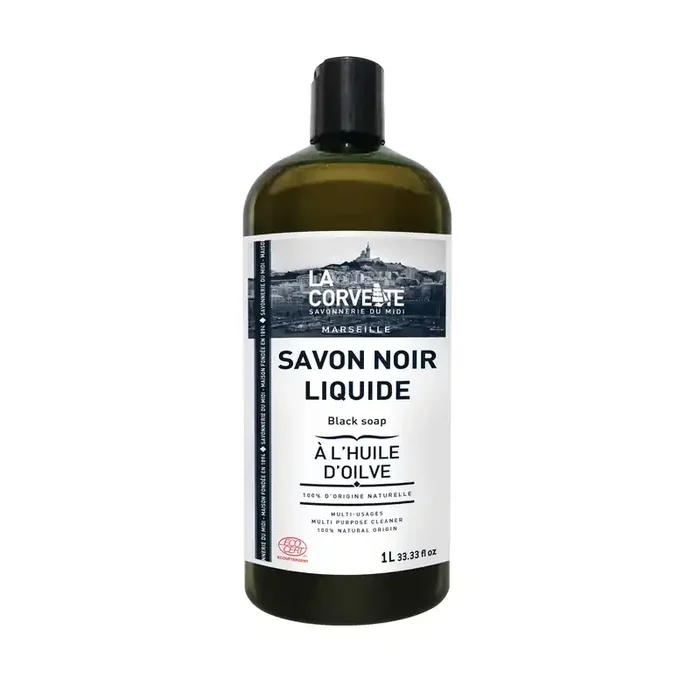La Corvette — Savon noir liquide olive (5 à 15% de savon) – 1 L