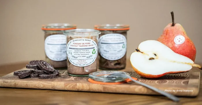 (Lot de 2x 125g) Le petit pot de chocolat noir « Guanaja 70% Valrhona », éclats de noisette