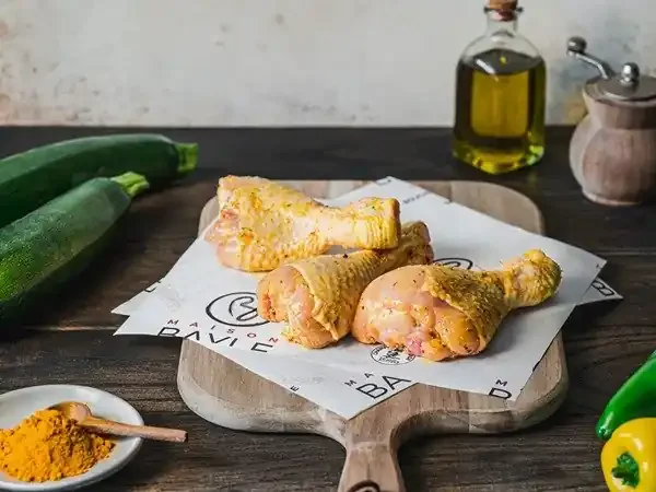 Pilons de poulet marinés curry coco – Barbecue 1kg