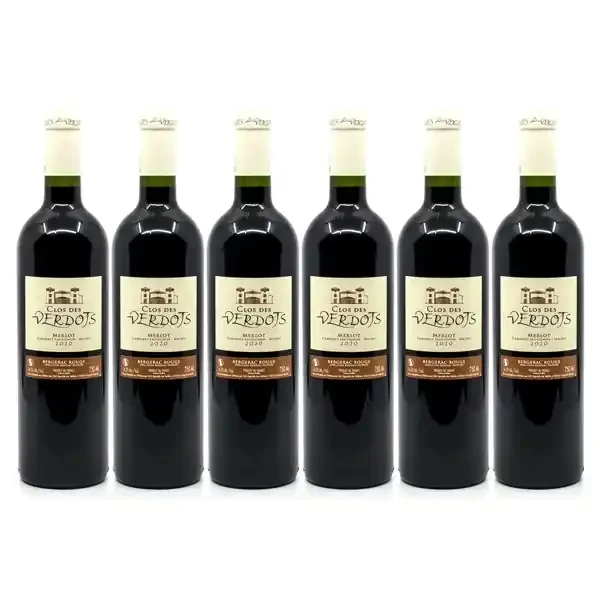 Promotion 6 bouteilles de Clos des Verdots AOC Bergerac Rouge 2020 6x75cl