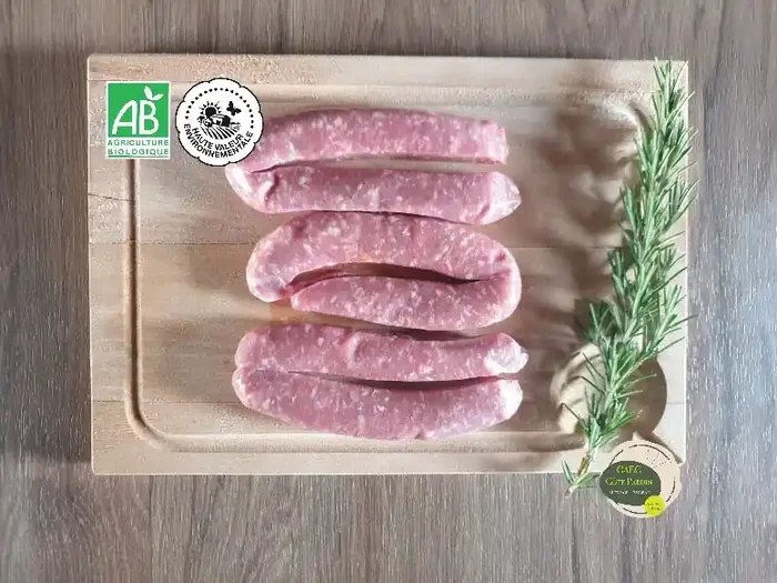 [SURGELE] 12 Saucisses 100 % Veau BIO Race Aubrac
