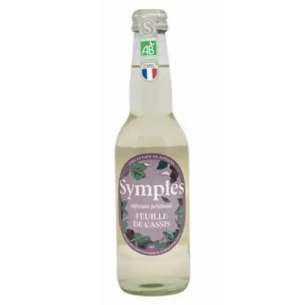 Symples — Infusion pétillante bio cassis – 33 cl x 12