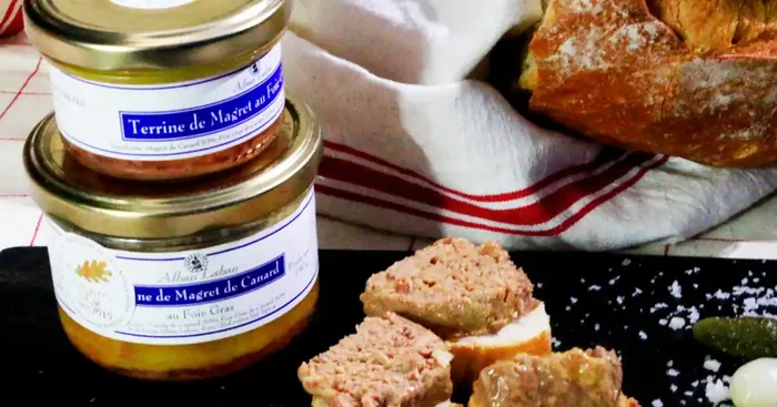 Terrine de magret de canard au foie gras 100g