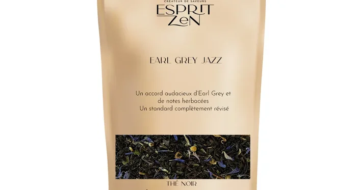 Thé Noir « Earl Grey Jazz » – bergamote – menthe – Sachet 100g