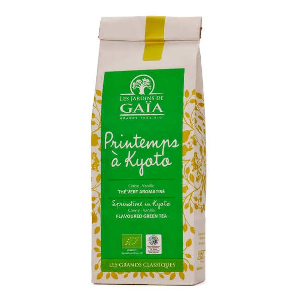 Thé vert cerise vanille bio – Printemps à Kyoto