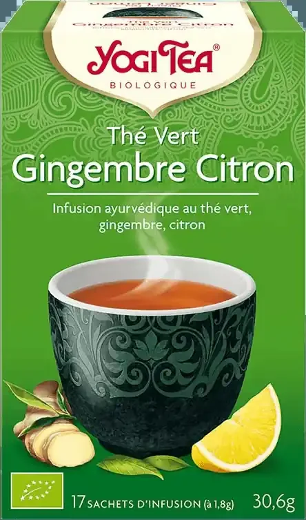 Thé vert Gingembre Citron Bio