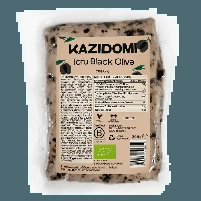 Tofu Olive Noire Bio
