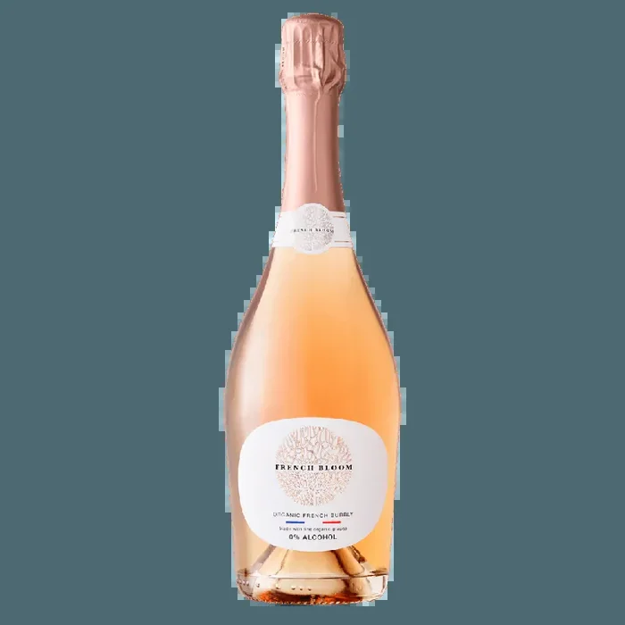 Vin Pétillant Rosé Sans Alcool Bio